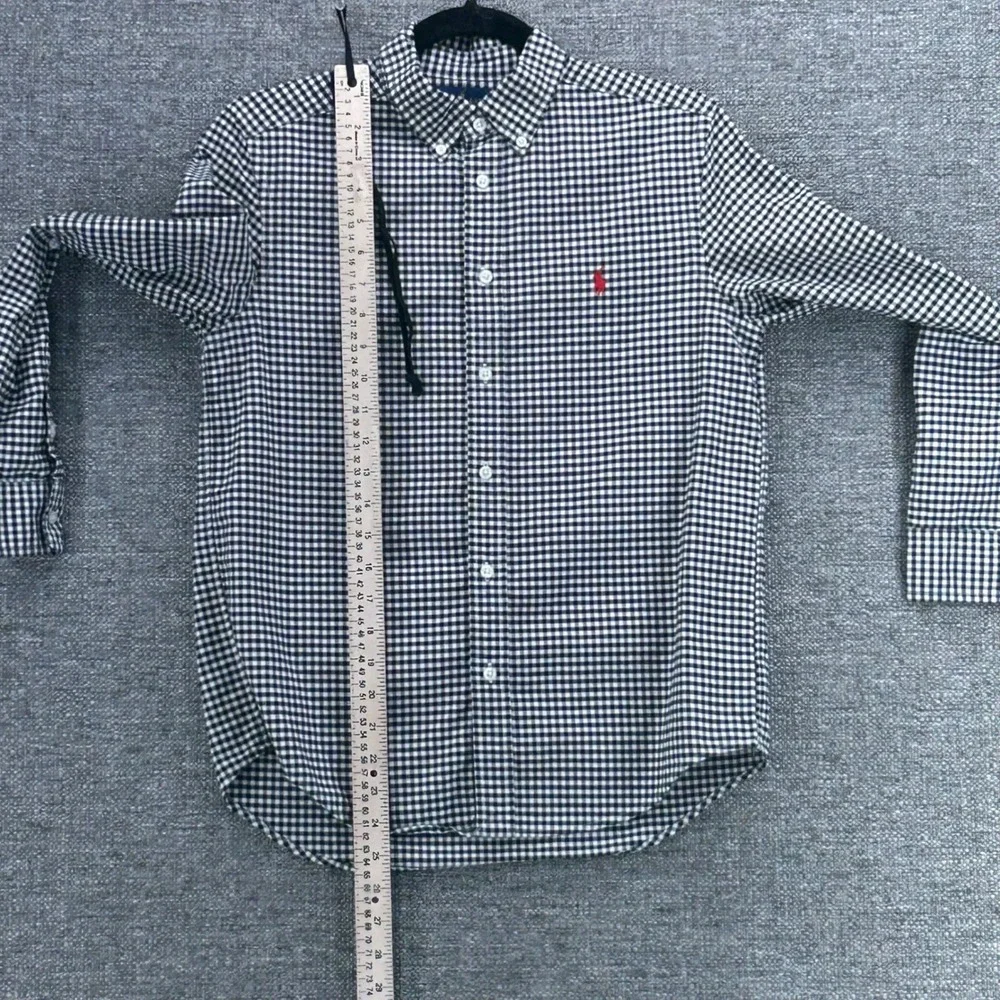 Ralph Lauren‎ Boys Button Down Shirt Large 14-16 Gingham Church Wedding Pictures